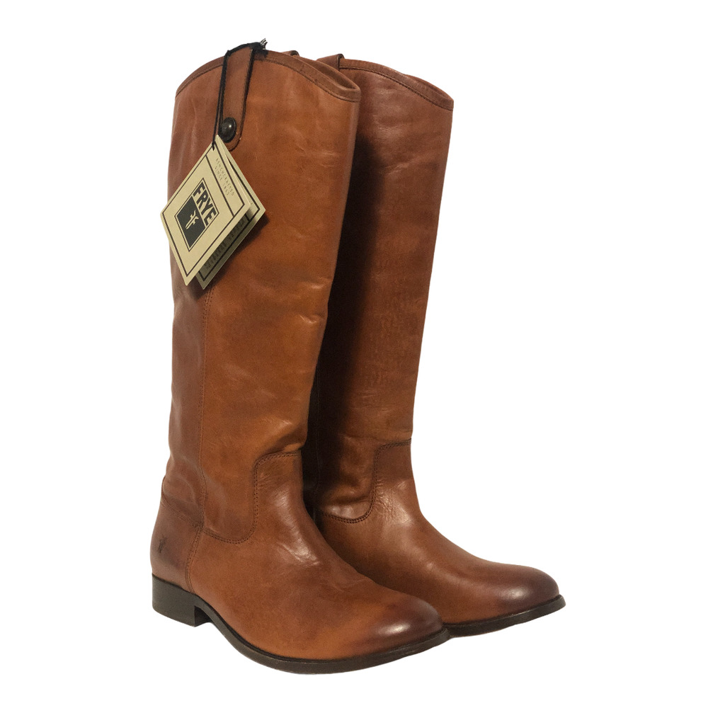 FRYE Women's Cognac Melissa Button Boot